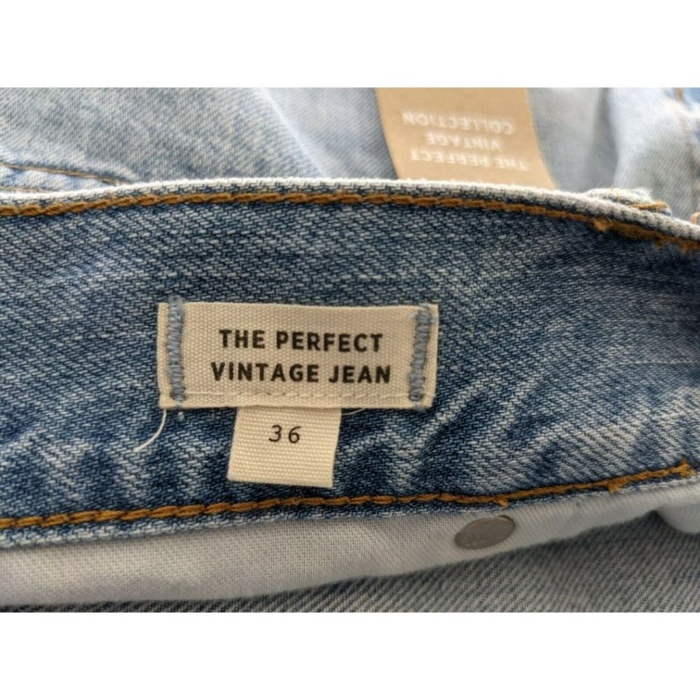 Madewell Sz 36 Women The Perfect Vintage Jean Light Wash Cropped High Rise NWT - Picture 5 of 12